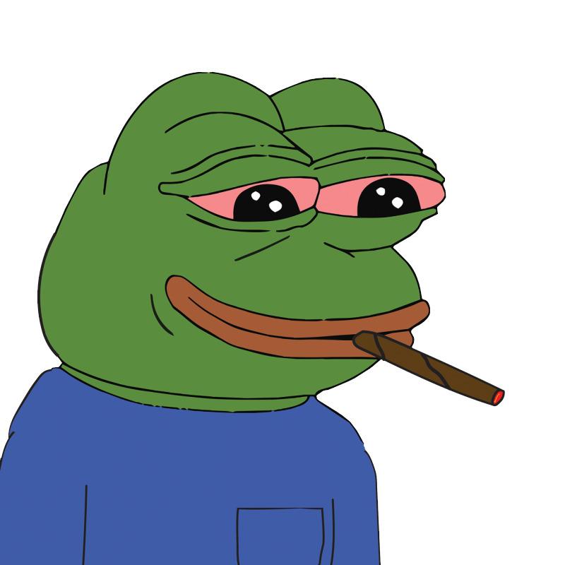 Stoned Pepe png transparent