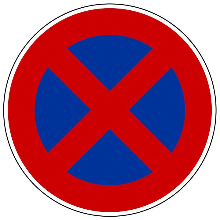 Stop & Parking Prohibited Road Sign png transparent