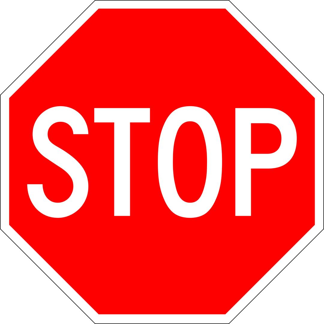 Stop Traffic Sign png transparent