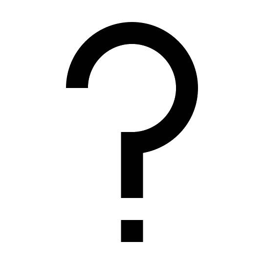 Straight Question Mark png transparent