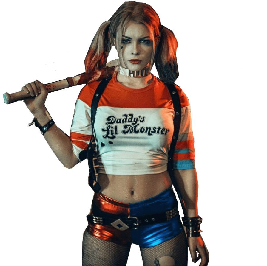 Suicide Squad Harley Quinn Portrait png transparent