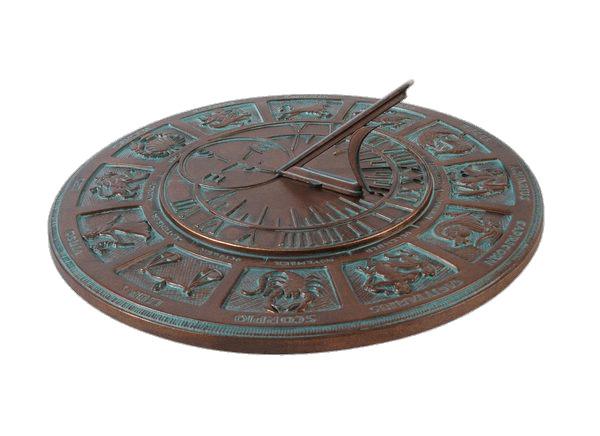 Sun Dial With Horoscope png transparent