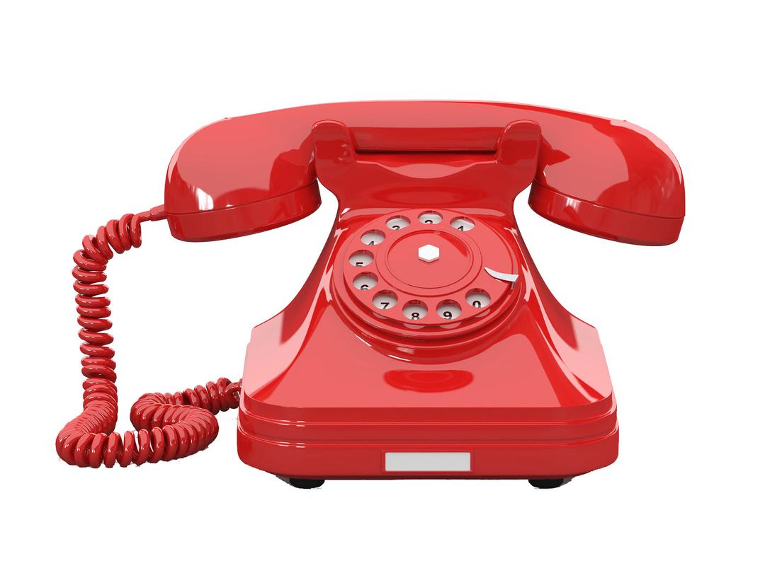 Telephone Red png transparent