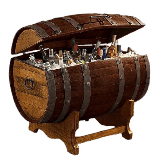 Tequila Barrel Ice Chest png transparent