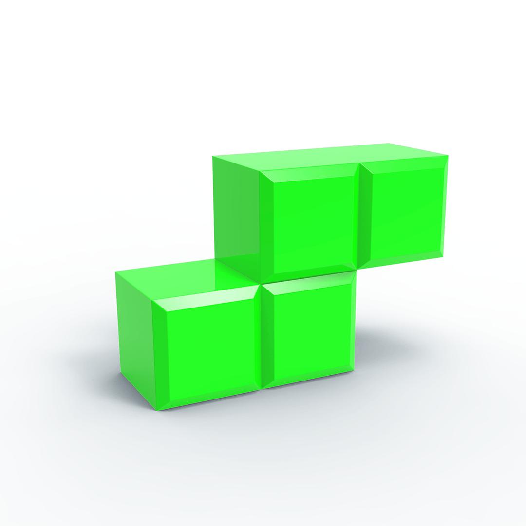 Tetris Blocks 3d png transparent