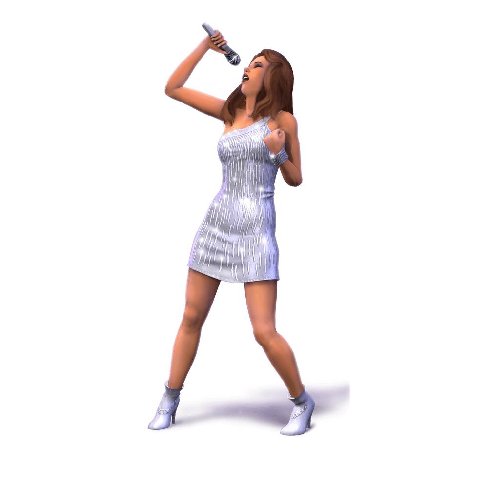 The Sims Singing Girl png transparent