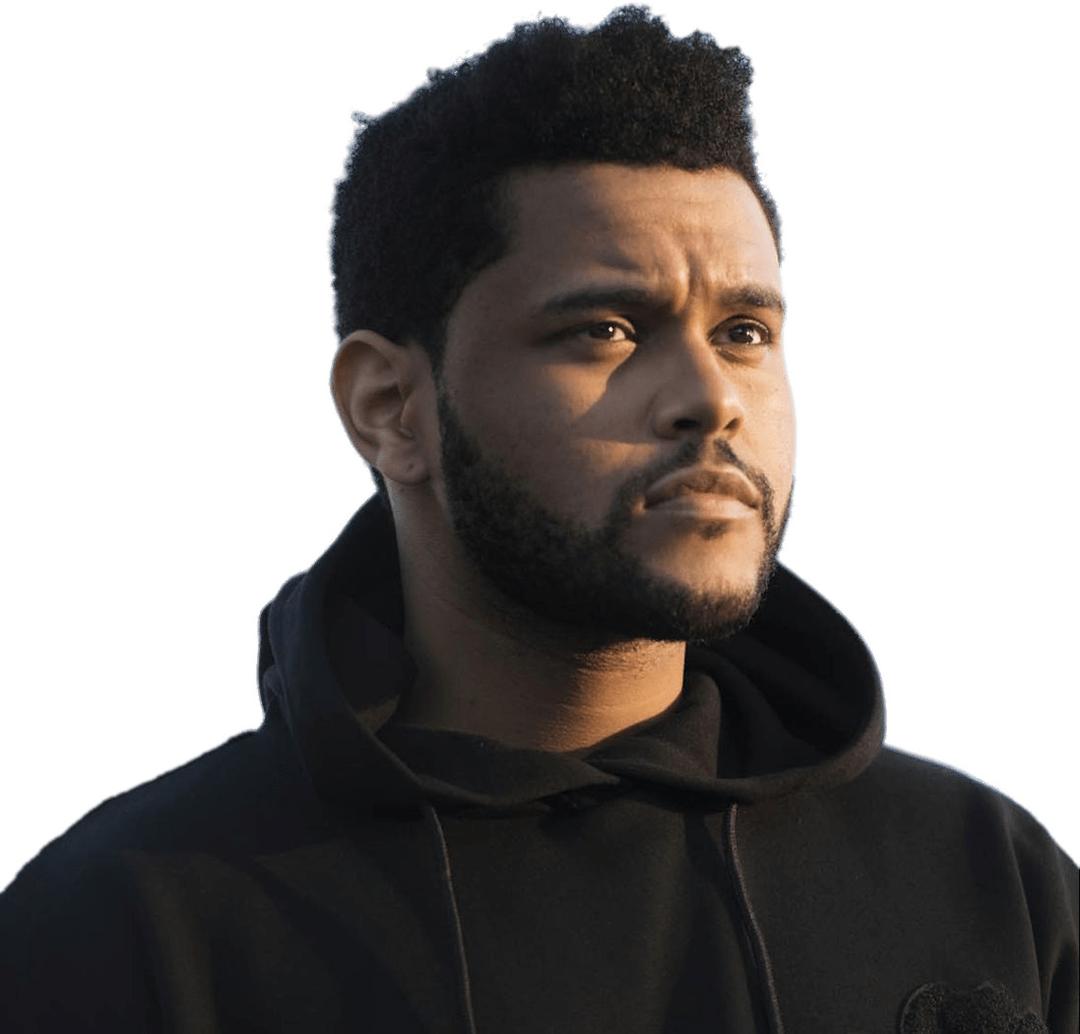 The Weeknd In Black Hoodie png transparent
