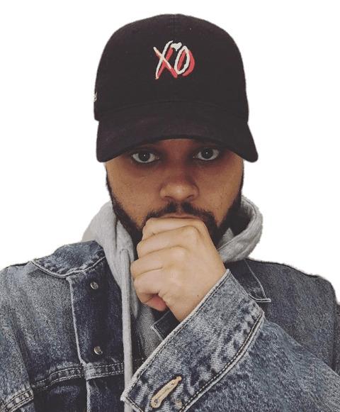 The Weeknd Wearing Cap png transparent