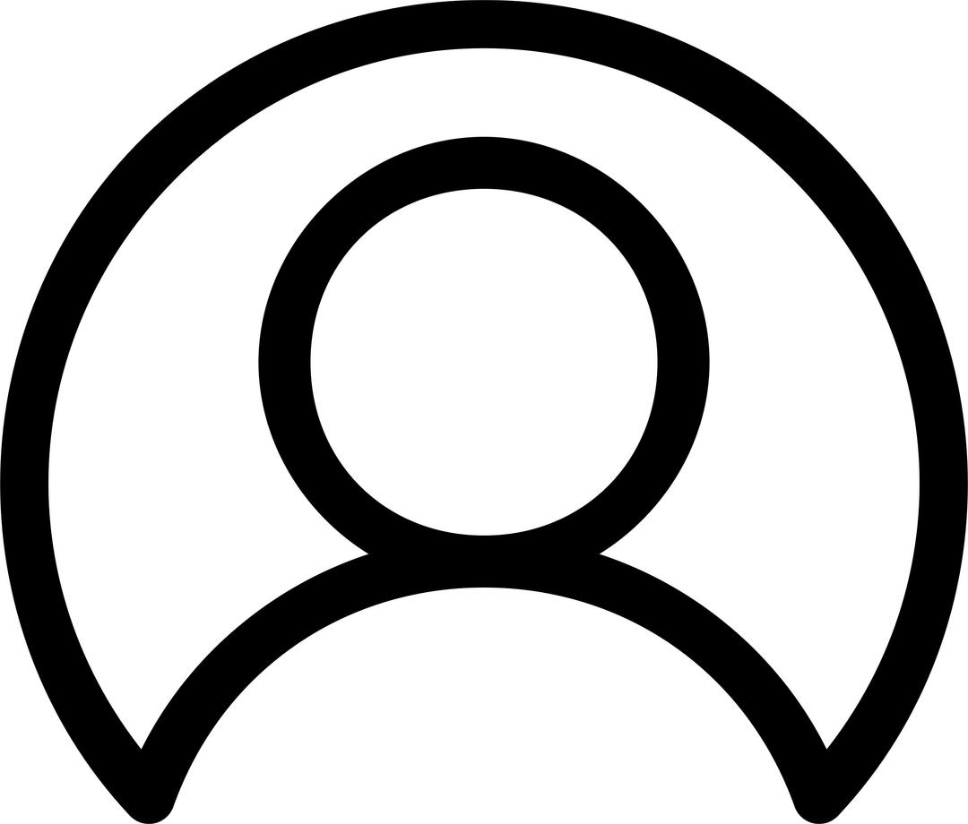 Thin Line User Icon png transparent