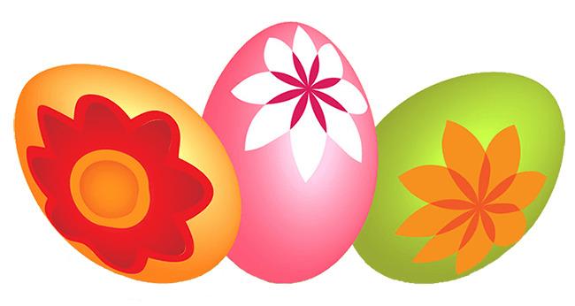 Three Easter Eggs png transparent