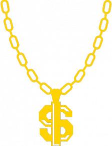Thug Life Chain Dollar Sign png transparent