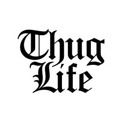 Thug Life Text Logo png transparent