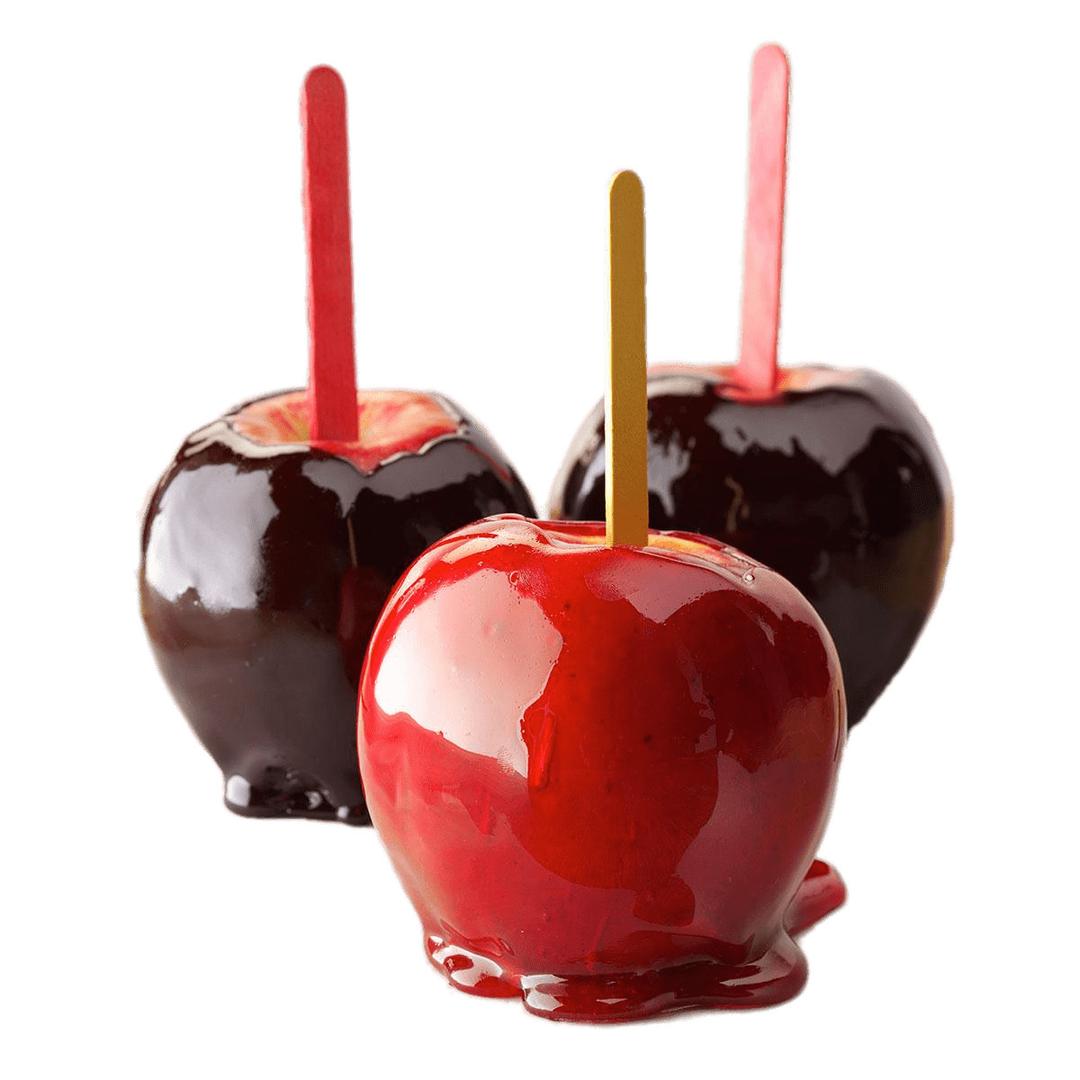 Toffee and Chocolate Apples png transparent