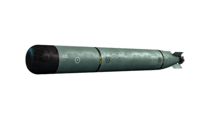 Torpedo Mark 46 3D Model png transparent