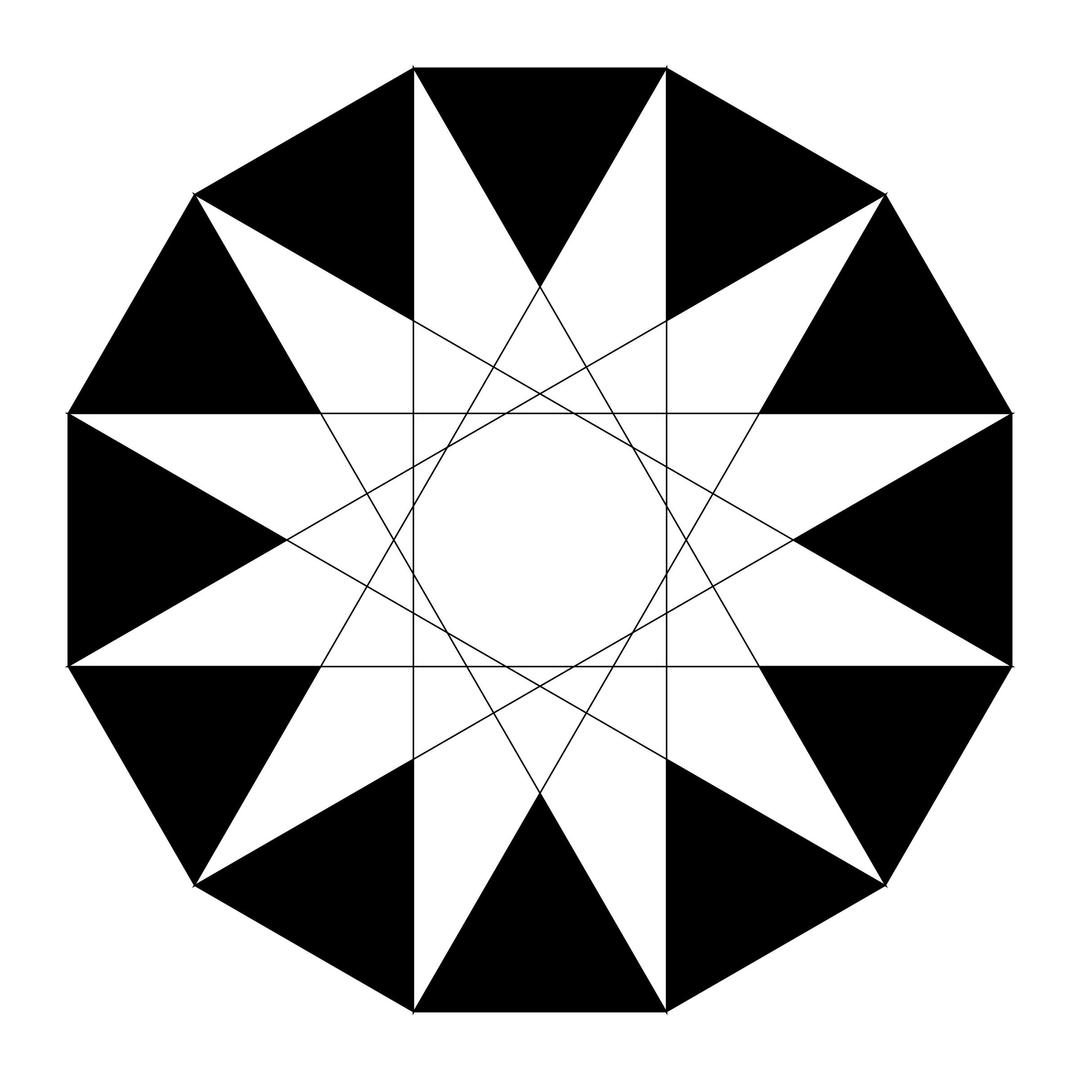 triangles and the dodecagon png transparent