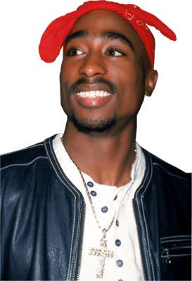 Tupac Shakur Red Bandana png transparent