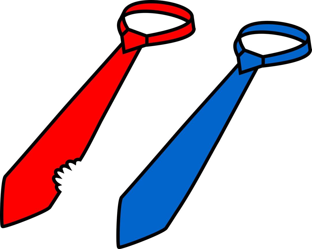 Two ties (president's lunch) png transparent