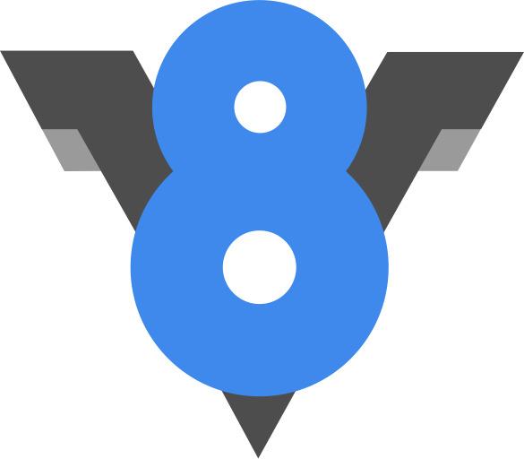 V8 Logo png transparent