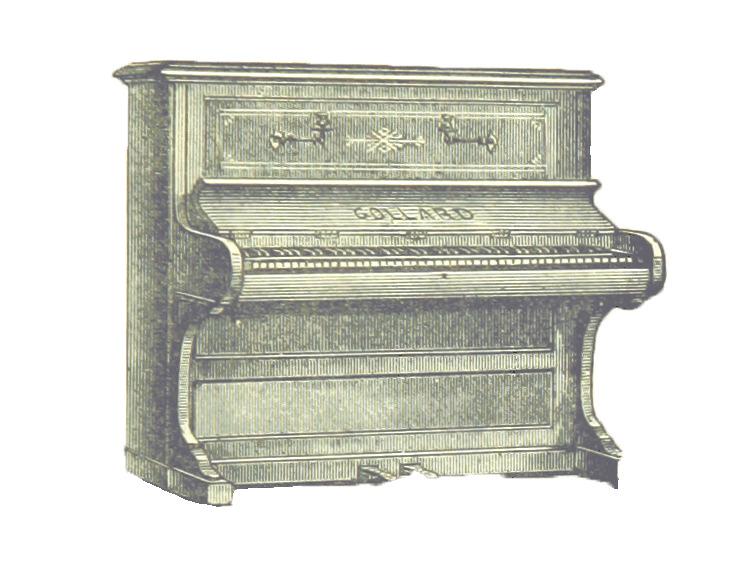 Victorian Vintage Piano png transparent