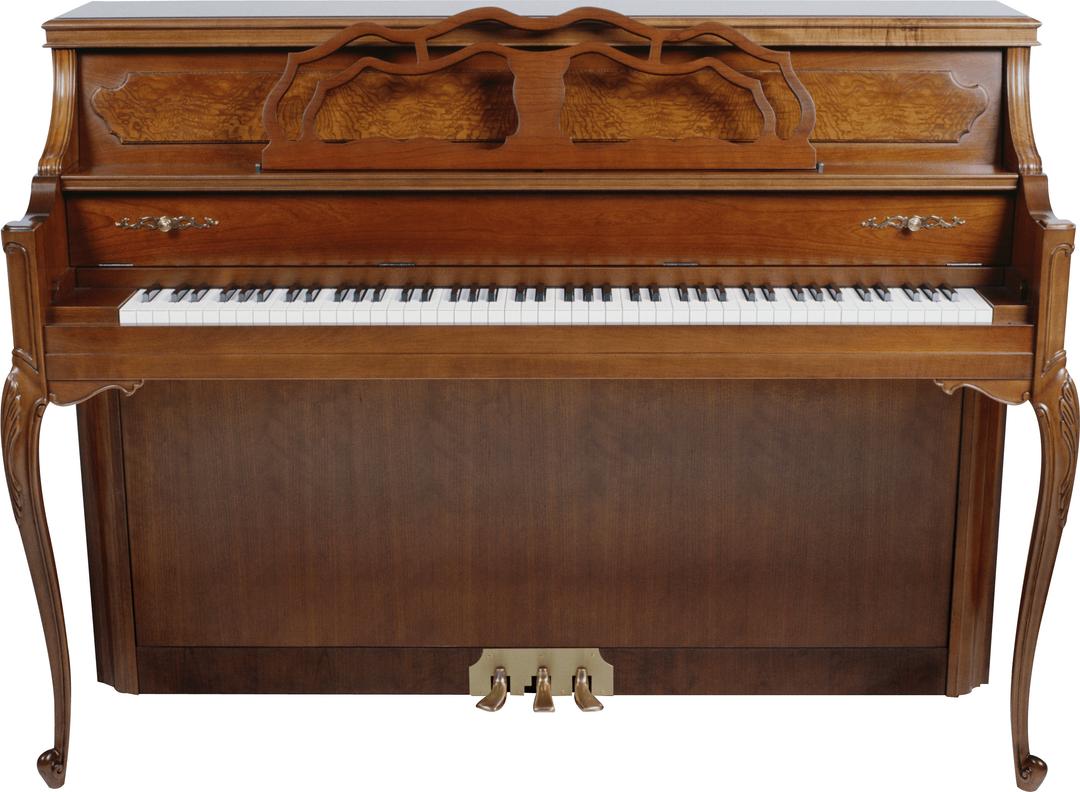 Vintage Brown Piano png transparent