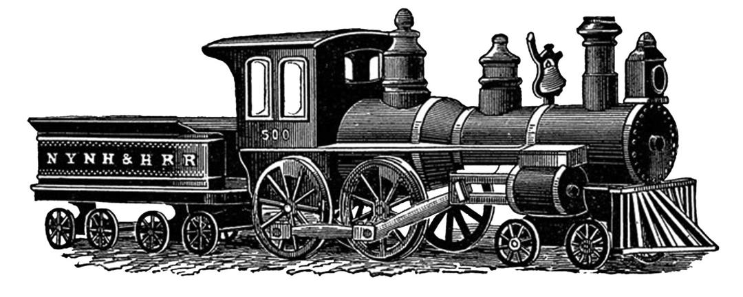 Vintage Train Drawing png transparent