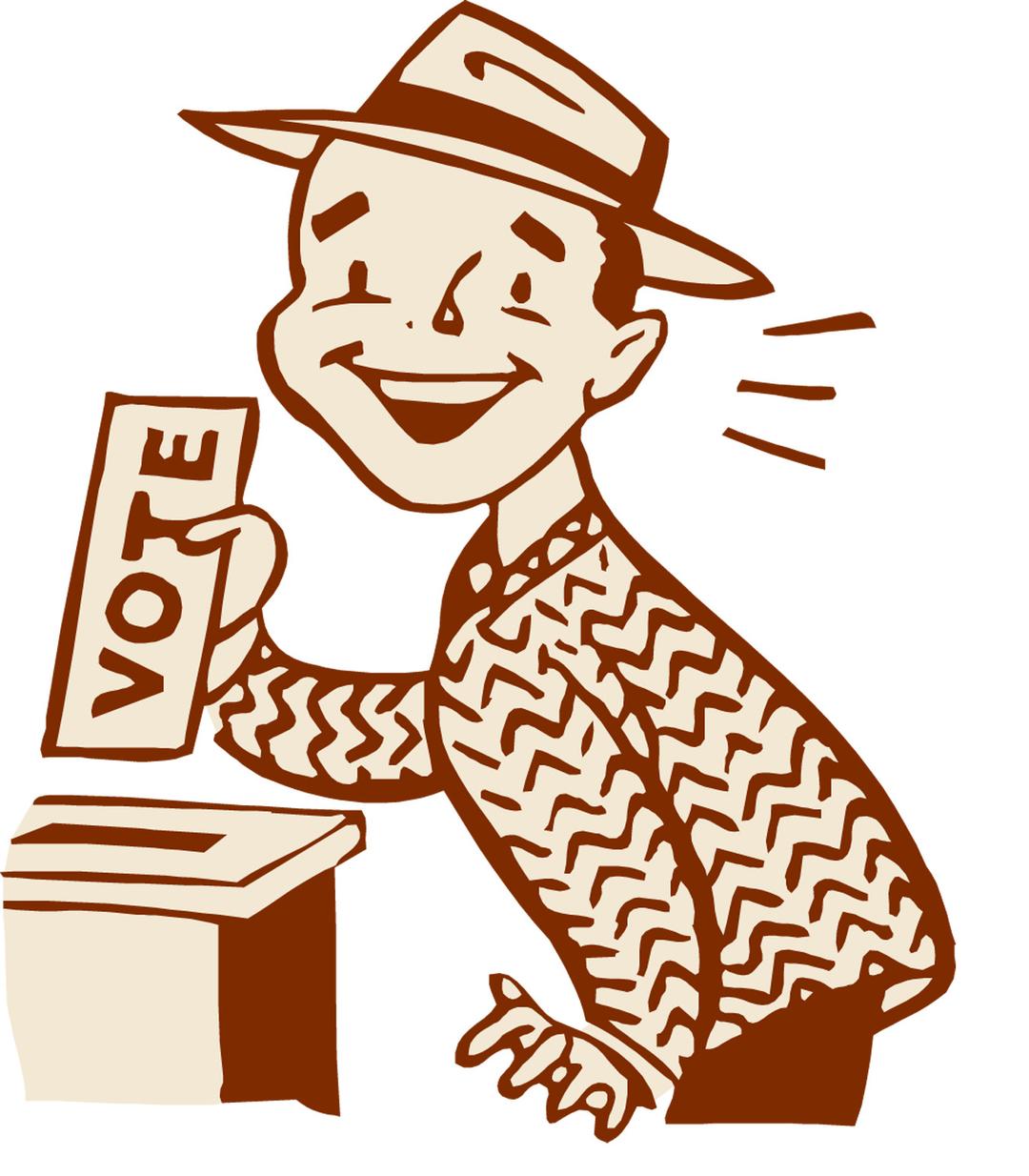 Voting Character Clipart png transparent