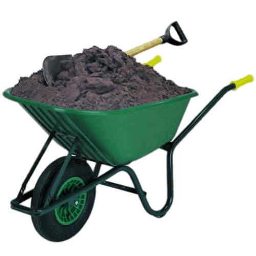 Wheelbarrow Filled With Dirt png transparent