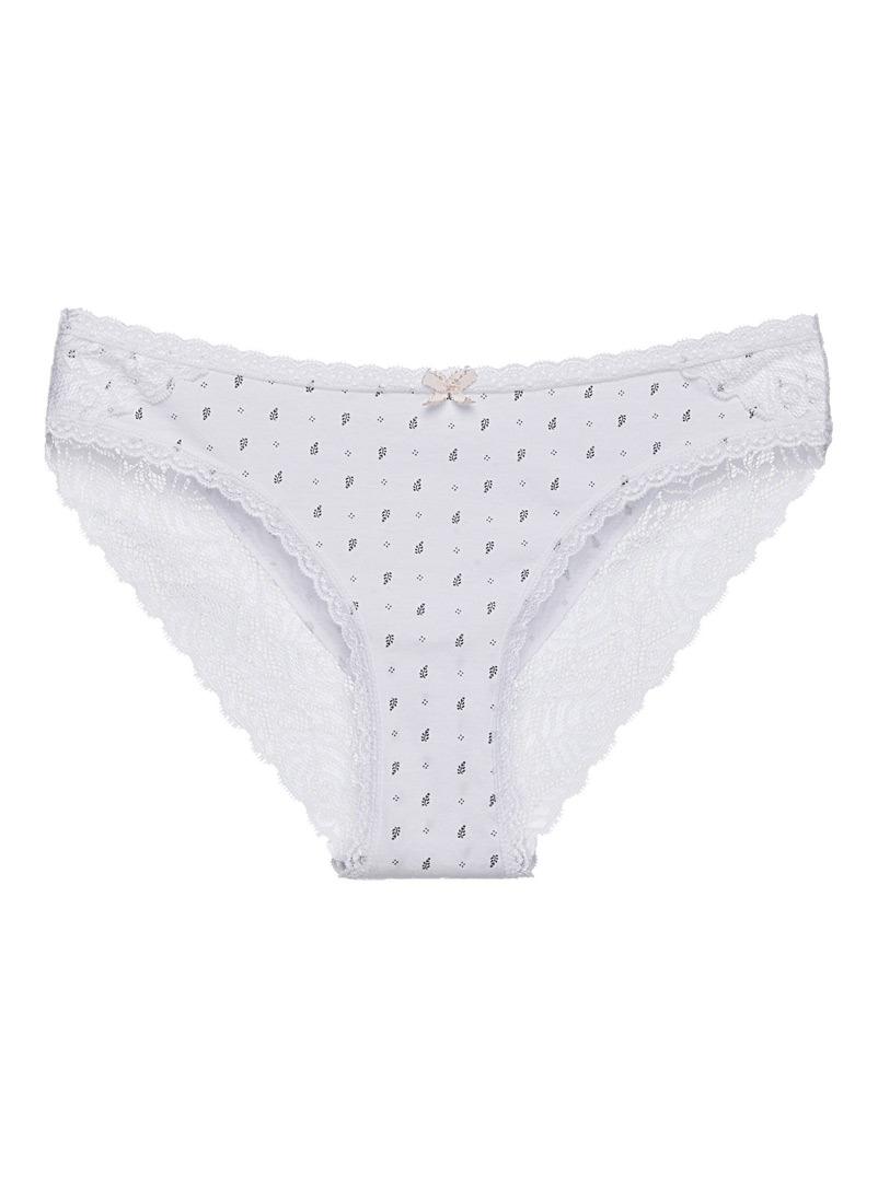 White Panties With Pattern png transparent