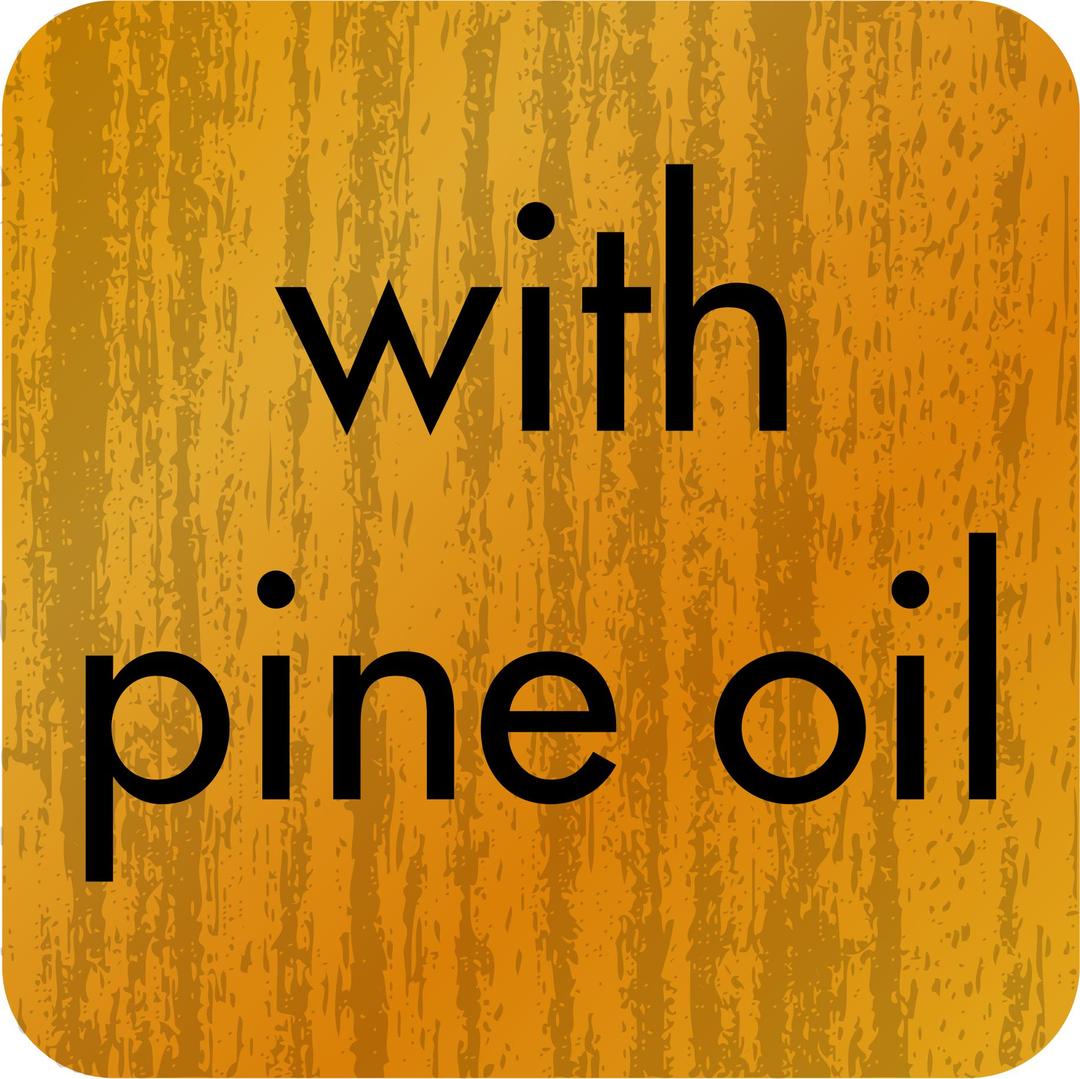 "With Pine Oil" Sticker png transparent