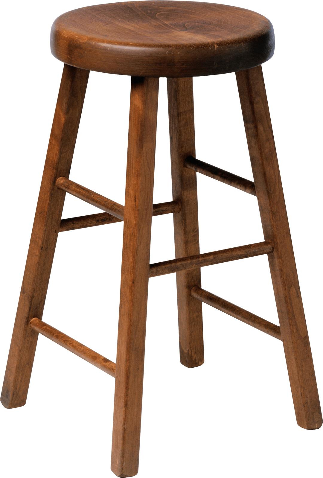 Wooden Stool Chair png transparent