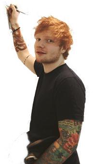 Writing Ed Sheeran png transparent