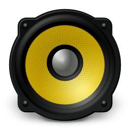 Yellow Loudspeaker png transparent