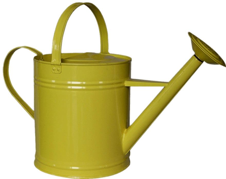 Yellow Traditional Watering Can png transparent