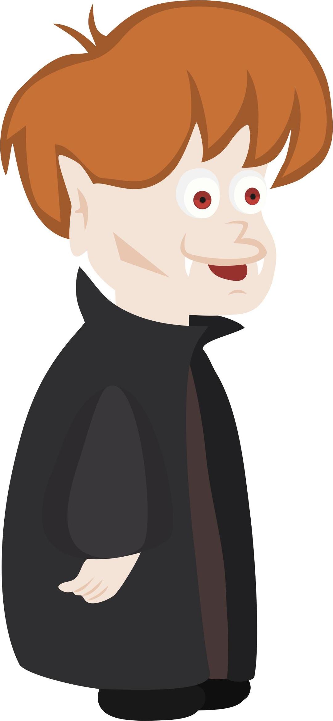 Young vampire character png transparent