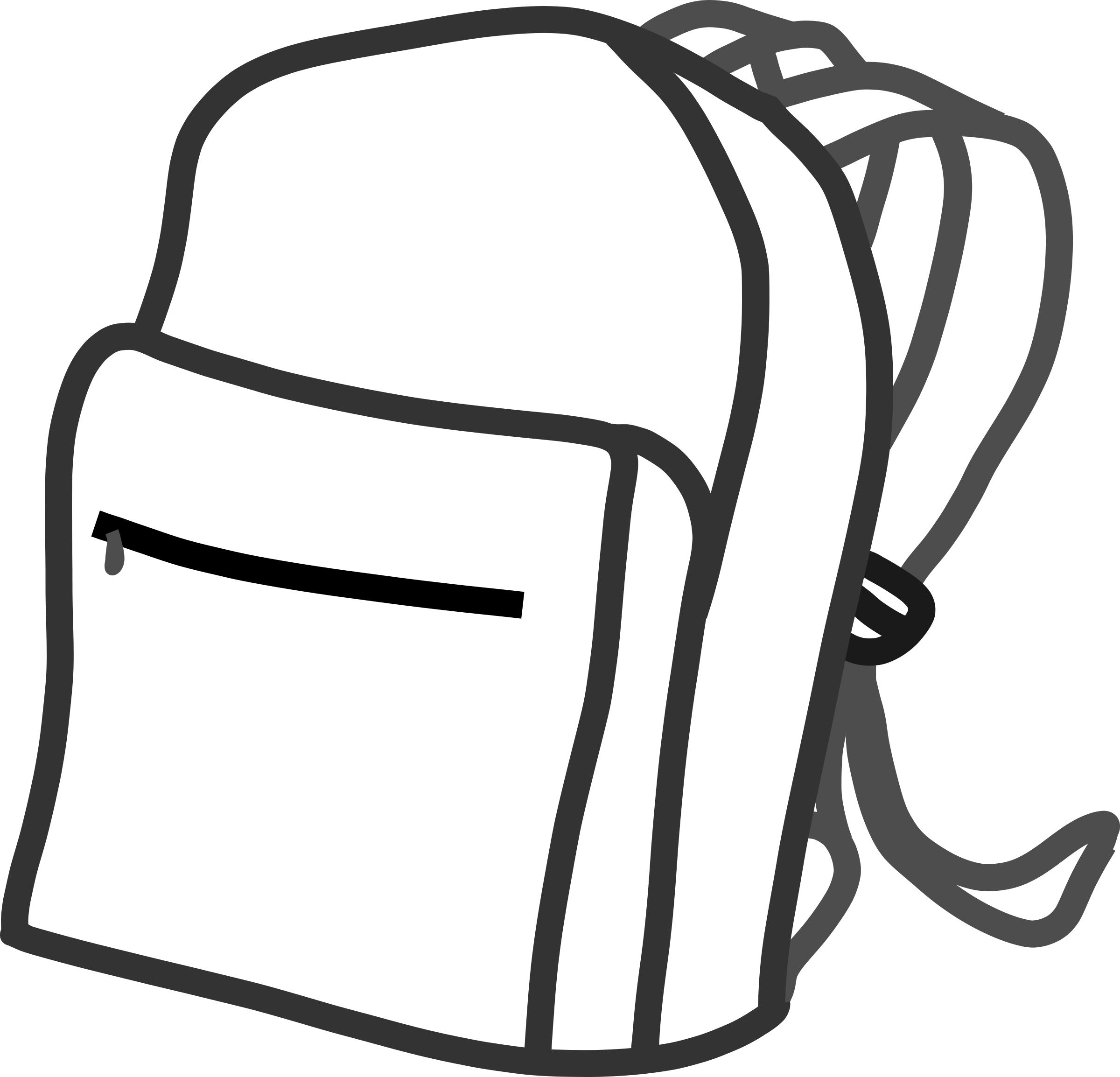 Red backpack PNG image transparent image download, size: 1024x1024px