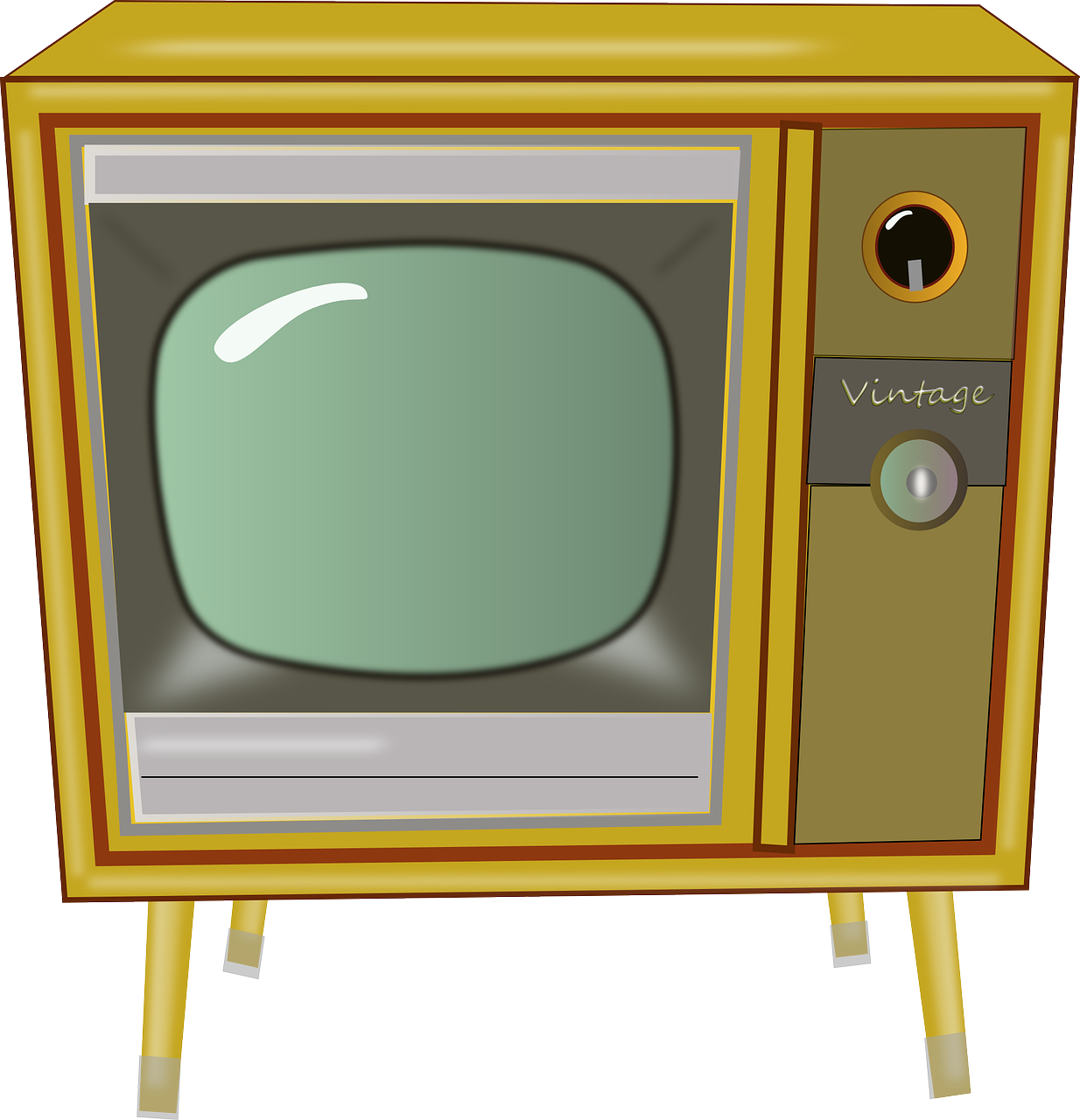 1950s Vintage TV Cliparts icons png preview