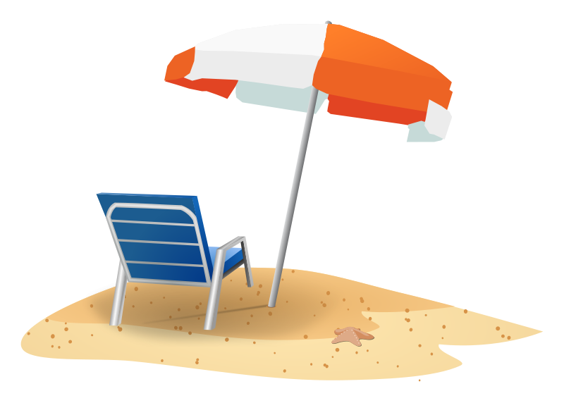 Beach Chair Umbrella Travel icons png preview