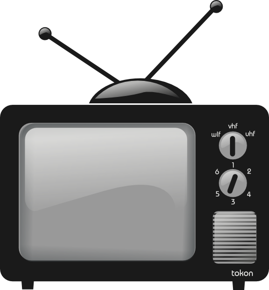 Black Vintage Television Screen Icon icons png free download