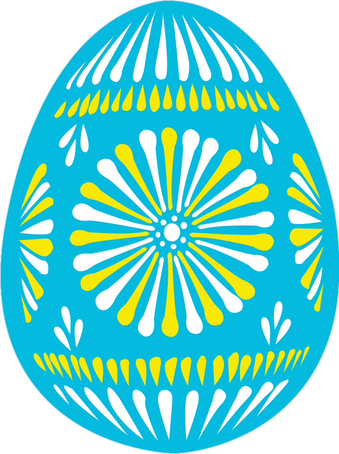 Blue Abstract Design Easter Egg Transparent icons png preview