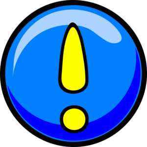 Blue Exclamation Button icons png preview