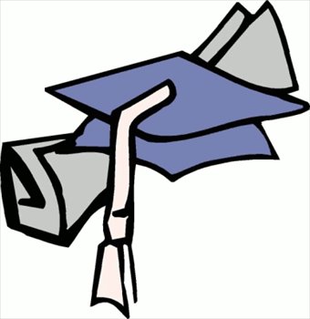 Blue Graduation Hat Drawing icons png preview