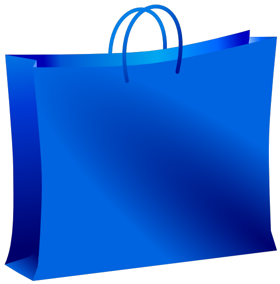 Blue Grocery Shopping Bag icons png preview