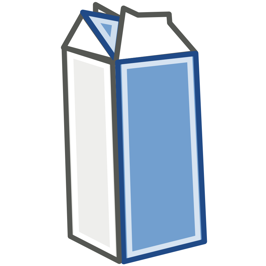 Blue Milk Cartoon icons png preview