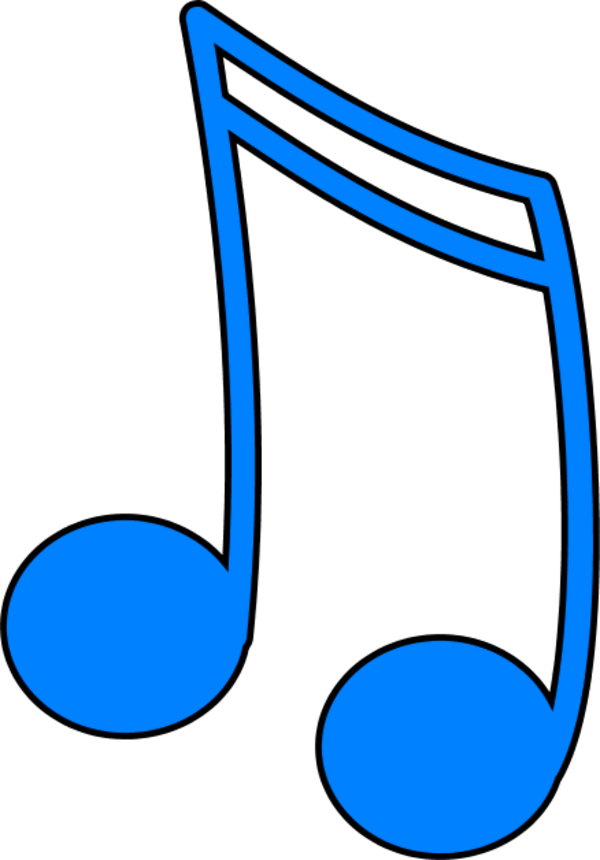 Blue Musical Note Transparent icons png preview