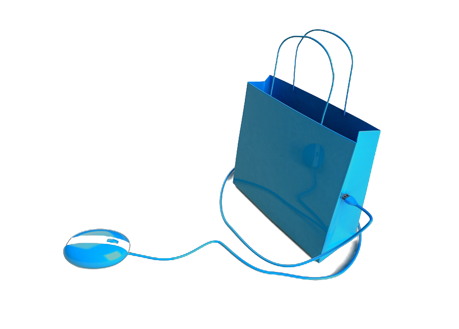 Blue Online Shopping Transparent icons png preview