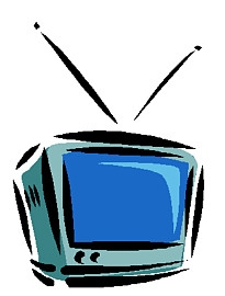 Blue Television Screen Drawing icons png preview