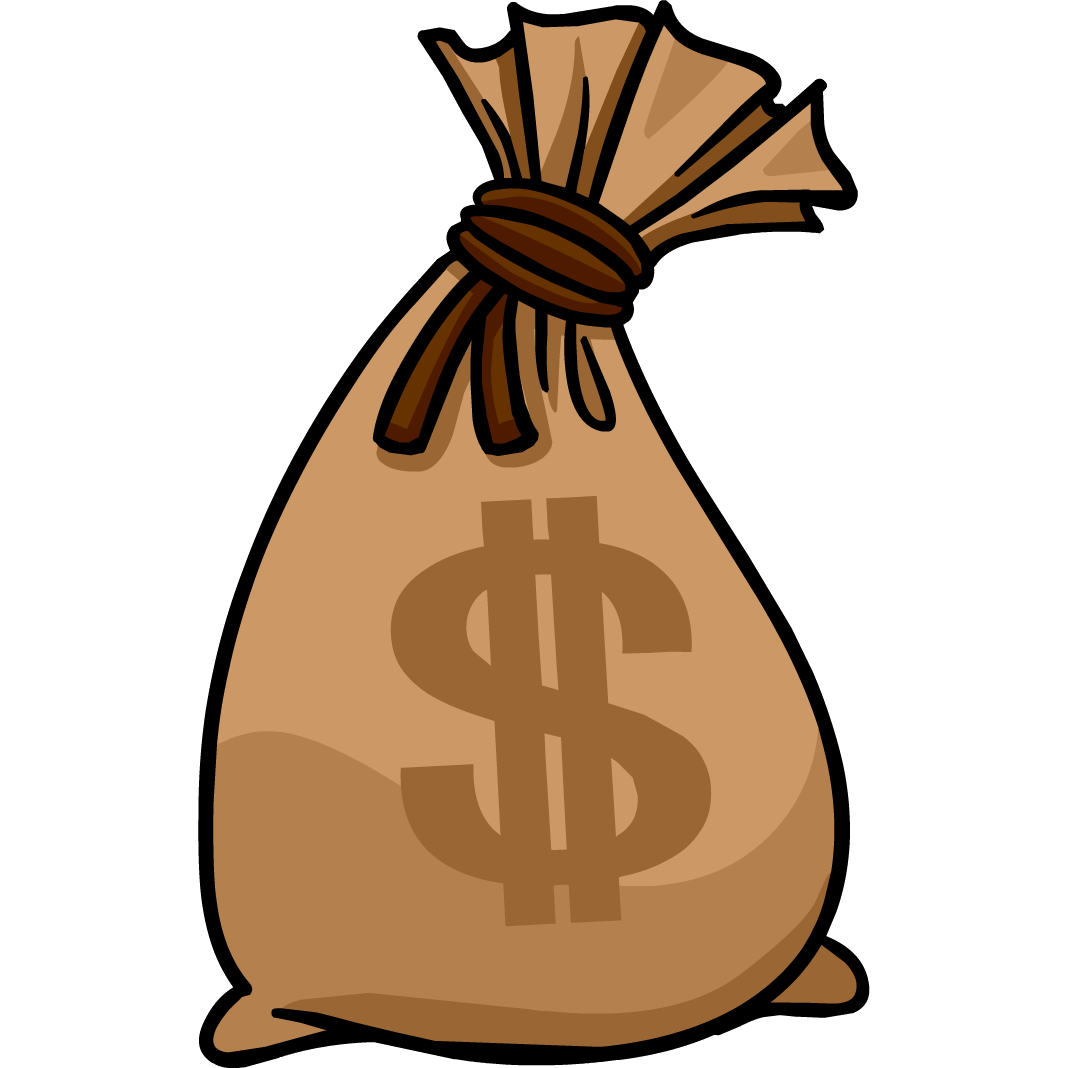 Brown Money Bag icons png preview