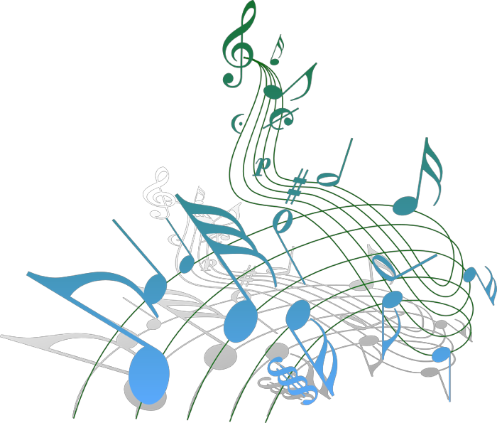 Bunch of musical notes transparent icons png preview