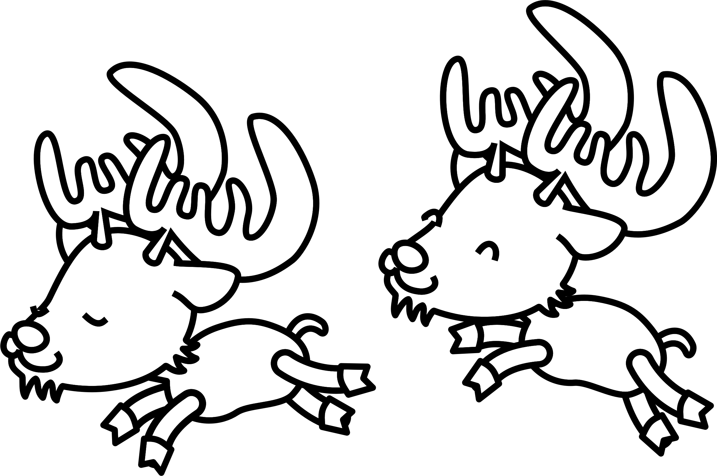 Caribou Coloring Pages icons png preview