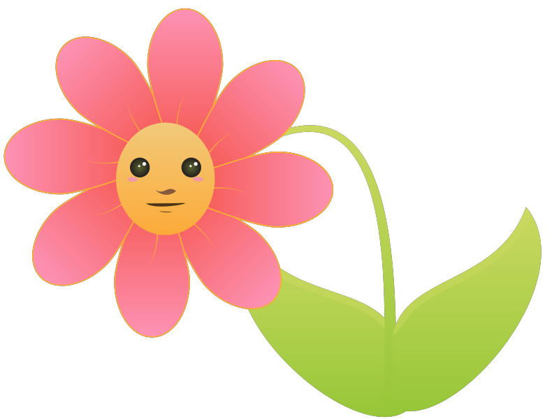 Cartoon Pink Flower Cliparts icons png preview